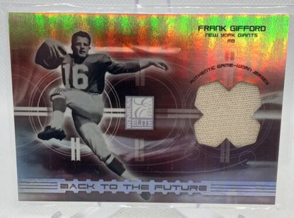 2003 Donruss Elite Back to the Future Jerseys Patch /250 Frank Gifford #BF-10