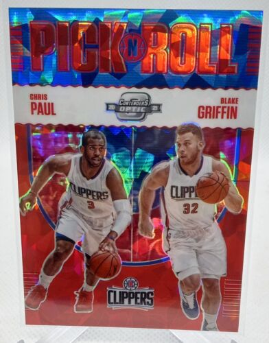 2020 Contenders Optic Pick n Roll Red Cracked Ice Prizm Blake Griffin Chris Paul