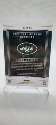 2023 Panini Origins Darrelle Revis Rise To The Hall /99 Patch #RH-DR Jets