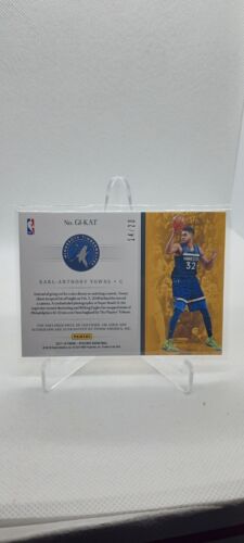 2018-19 Opulence Golden Ink Autograph- Karl Anthony Towns /20 T-Wolves Rare!