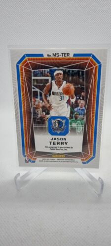 2023-24 Panini Obsidian Electric Etch Purple Flood /49 Jason Terry #MS-TER Auto