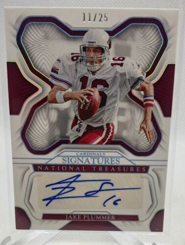 2022 National Treasures Signatures Holo Silver Auto /25 #74 Jake Plummer