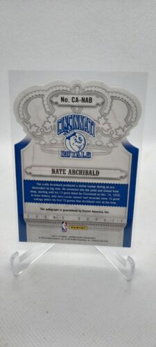 NATE ARCHIBALD 2017-18 CROWN ROYALE DIE-CUT AUTOGRAPH AUTO /25  ROYALS!!