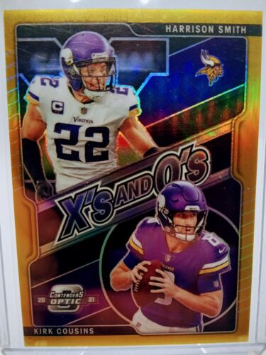 2021 Contenders Optic Xs and Os Gold Prizm- Kirk Cousins, Harrison Smith /10