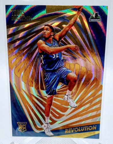 2015-16 PANINI REVOLUTION KARL-ANTHONY TOWNS RC ROOKIE #118 TIMBERWOLVES FRACTAL