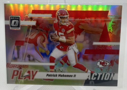 2023-24 Donruss Optic Patrick Mahomes Play Action Silver Prizm. Chiefs