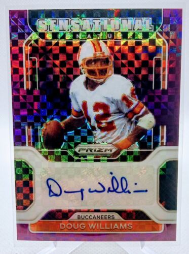 2021 PRIZM DOUG WILLIAMS SENSATIONAL SIGNATURES PURPLE POWER PRIZM AUTO #’d 49!