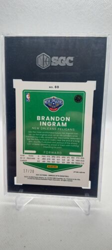 2021-22 Panini Donruss Optic Red Pink Break Prizm /20 Brandon Ingram #60 SGC 10