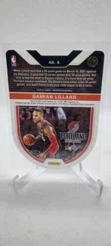 2020-21 Panini Obsidian Damian Lillard /99 Tunnel Vision Die Cut FP 1/1