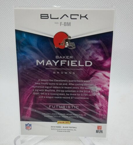 2019 Panini Black Futuristic Copper Patch  /25 Baker Mayfield #F-BM 2 Color