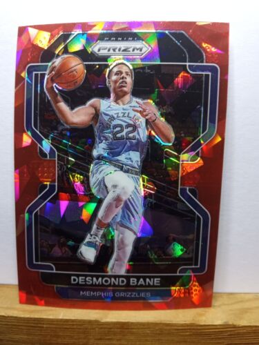 2021-22 Panini Prizm Red Ice Prizm- Desmond Bane Memphis Grizzlies,