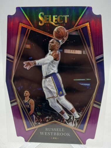 2021 Panini Select Premier Level Purple Prizm Die-Cut /99 Russell Westbrook #189