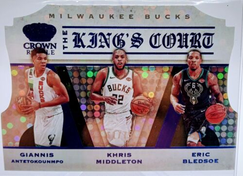 2019-20 Crown Royale Kings Court Purple- Giannis Antetokounmpo, Middleton, /75