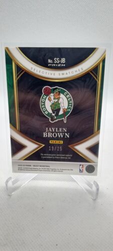 2022-23 Panini Select Jaylen Brown Game Worn Jersey Patch Tie-Dye Prizm /25