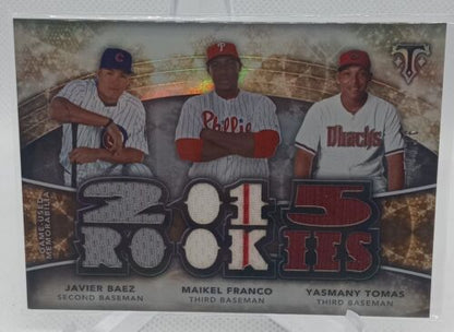 2015 Topps Triple Threads 2015 Rookies  Patch /36 Javier Baez, Franco, Tomas