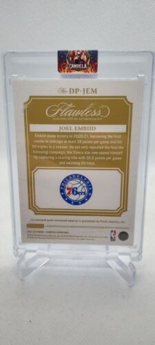 2021-22 Panini Flawless Dual Patch Silver Joel Embiid  Game-Worn Patch /20