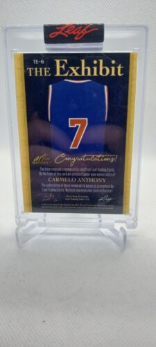 CARMELO ANTHONY 2023 Leaf Art of Sport -The Exhibit Bronze Spectrum 6 Patch #/30