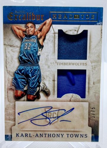 2015-16 Excalibur Head to Toe RC RPA Shoe  Auto- Karl Anthony Towns /75 Ebay 1/1