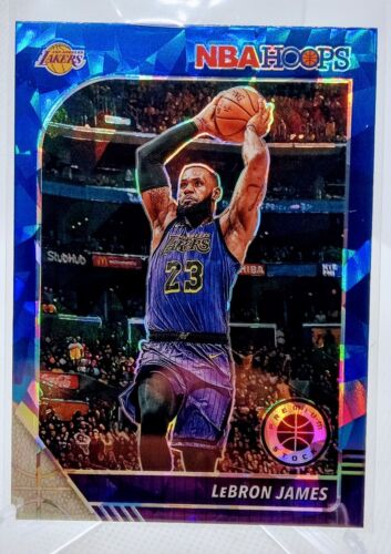 2019-20 Hoops Premium Stock Blue Cracked Ice- LeBron James! Los Angeles Lakers!