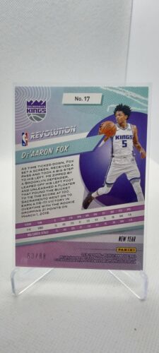 2018-19 Revolution Emerald Cracked Ice- De'Aaron Fox /88 Sacramento Kings 2nd Yr