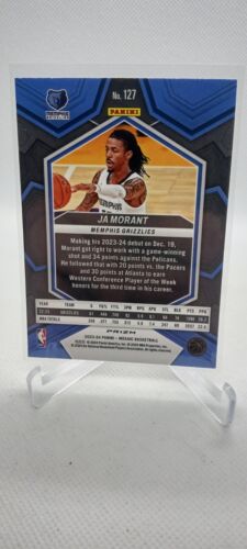 2023-24 Panini Mosaic -  Red Mosaic Prizm #127 Ja Morant Hobby Exclusive color