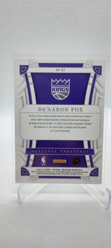 De’Aaron Fox 2022-23 Panini National Treasures Ruby Parallel /75