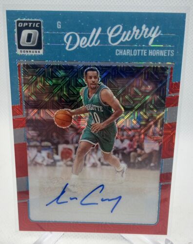 2023-24 Panini Donruss Optic Dell Curry Retro Series Choice Prizm Auto Hornets