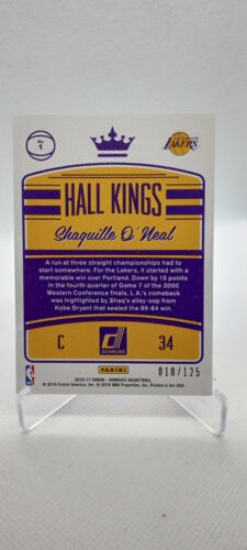 2016-17 Donruss Hall Kings Press Proof- Shaquille O'Neal /125