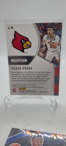 2020-21 Panini Prizm Draft Picks Choice Tiger Stripe Jordan Nwora #78 Rookie RC