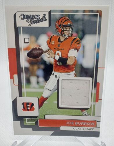 2022 Panini Donruss Joe Burrow Donruss Threads Patch #TH-10 Cincinnati Bengals