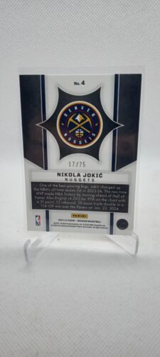 2023-24 Panini Obsidian Basketball Supernova Orange Flood EE Nikola Jokic /75 #4