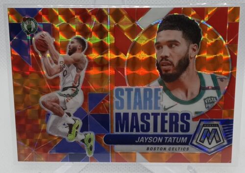 Jayson Tatum 2023-24 Panini Mosaic /49 Orange Stare Masters Celtics #6