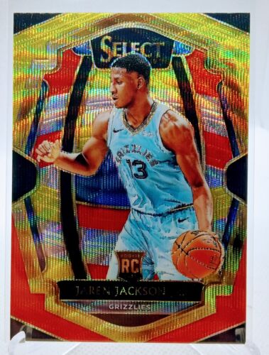 2018-19 Select Premiere Tri Color Rookie- Jaren Jackson Jr. Memphis Grizzlies!