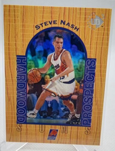 1996-97 UD3 Steve Nash Card #15 "Hardwood Prospects" RC HOF Rookie