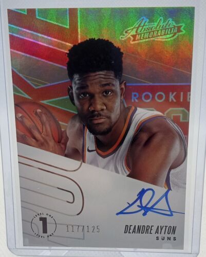 2018-19 Absolute Rookie Autographs- Deandre Ayton /125 Phoenix Suns!