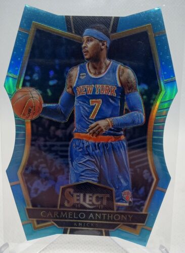 2016-17 Select Premiere Light Blue Prizm Die Cut- Carmelo Anthony /199 Rare