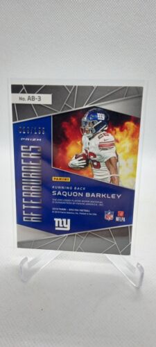 Saquon Barkley 2019 Panini Spectra - Afterburners PATCH (/199) - New York Giants