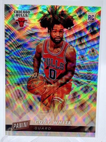 2019-20 Panini Cyber Monday Cosmic Prizm Rookie- Coby White /99 Chicago Bulls!