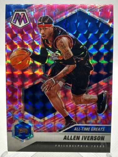 2020-21 Panini Mosaic ALLEN IVERSON #292 All Time Greats Pink Camo Prizm