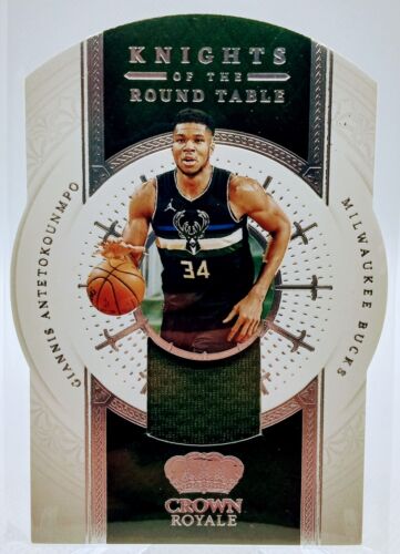 2021-22 Crown Royale Knights of the Round Table Patch Giannis Antetokounmpo