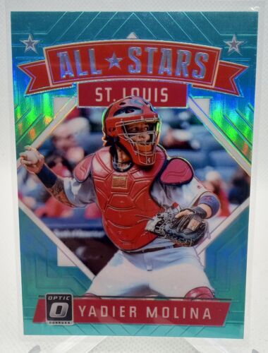 2018 Optic All Stars Aqua Prizm- Yadier Molina /299 St. Louis Cardinals!