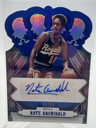 NATE ARCHIBALD 2017-18 CROWN ROYALE DIE-CUT AUTOGRAPH AUTO /25  ROYALS!!