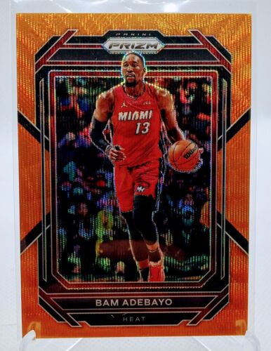 2022-23 Panini Prizm Bam Adebayo ORANGE Prizm Card SP #/60 Heat Star!