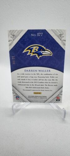 2015 Panini Crown Royale - Rookie Auto Signature #177 Darren Waller /99