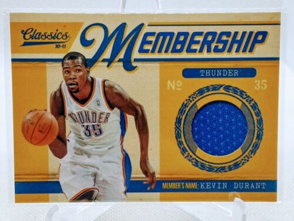 2010-11 Panini Classics Classic Membership Materials Patch /499 Kevin Durant