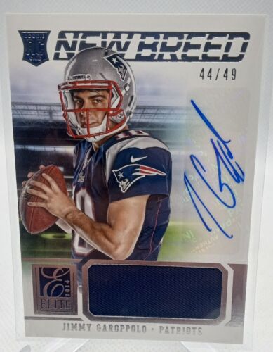 2014 Panini Elite #23 Jimmy Garoppolo New Breed Signatures #/49 Rookie Auto