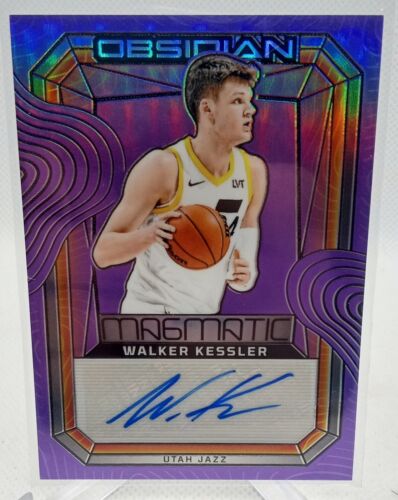 2023-24 Panini Obsidian Walker Kessler Magmatic Auto Electric Etch Purple /49