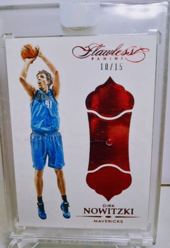 2015-16 Flawless Diamonds Ruby - Dirk Nowitzki /15 Dallas Mavericks - Rare