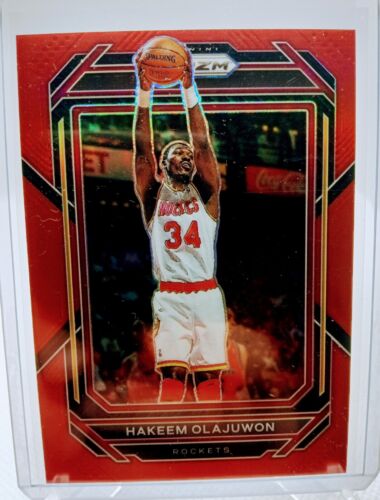 2022-23 Panini Prizm Red Prizm #290 Hakeem Olajuwon /299 Color Match