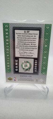 2007-08 Upper Deck Game Jersey Patch Robert Parish GJ-RP Celtics HOF